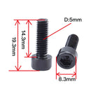 4x Lightweight Montain Bike Water Bottle Cage Holder Bolts Screws Durable Black