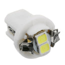 10x White T5 B8.5D 5050 2LED Car Dash Wedge Gauge Instrument Side Light Bulb