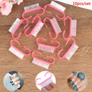 10x Nail Clean Brush Finger Care Dust Clean nail art brush nail Manicure tool Hn