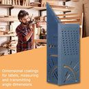 Woodworking Ruler Square Layout Miter 45 + 90 Degree Metric Gauge Measuring