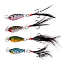 4Pcs Fishing Lure Lead Fish Metal Jigging  Crankbaits Baits 6.4g