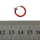 12mm Spring Ear Clip Earring Findings without Pierced Ears Red A1Q5