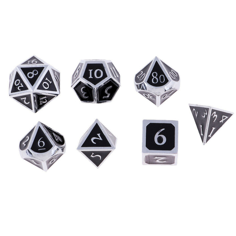 1 Set of 7 Dice D4 D6 D8 D10 D12 D20 16mm Polyhedral Dice for D&D Role Games