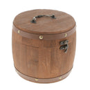 2Pcs 18x16cm Natural Wood Tea Coffee Canister for Kitchen Storage