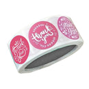 500 Pieces Per Roll Thank You Packaging Sealing Stickers Round Paper Labels