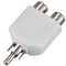 5X(RCA Y Splitter AV Audio Video Plug Converter Male to Female M/F Cable A S3E5)