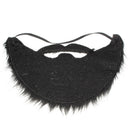 Costume Party Men Halloween Beard Facial Hair Disguise Game Black Mustached JR