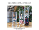 Cylinder Shape Glass Oil Lamp Reading Room Light Decor Kerosene Burner 15cm
