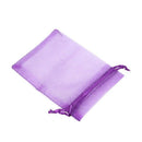 30 PCS Gift Bag Purple Organza Jewelry Pouch U1D5