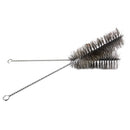 2Pcs 30cm Long 50mm Diameter Stainless Steel Wire Tube Cleaning Brush Y7D6