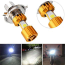 H4 LED 3 COB Motorcycle Headlight Lamp Bulb 6000K Hi/Lo Beam Light White 18W %x
