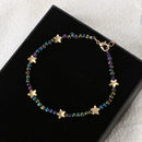 3Pcs/Set Women Star Beads Foot Chain Anklet Bracelet Beach Jewelry Gift