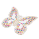 Colored Sequins patch mixed butterfly badge Sew on applique DIY Accessories JR