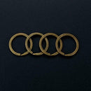 10Pcs 25mm Keyring Blanks Green Bronze Keychain Key Split Rings Fob I3G2