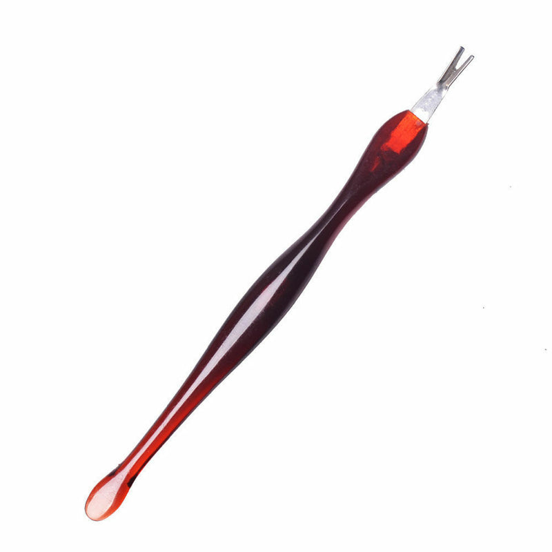 2PCS Cuticle Pusher Trimmer Cutter Remover Pedicure Manicure Nail Art Tool Kit