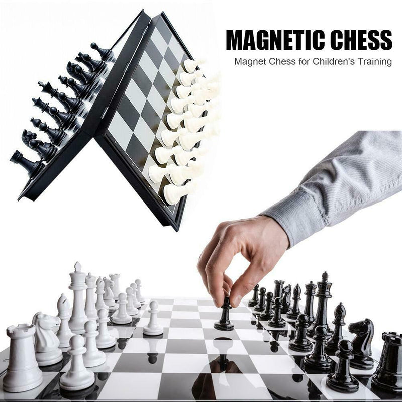 Children Outdoor Magnetic Folding Chess Set Portable Travel Board Games
