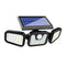 Solar Lights Outdoor LED Solar Motion Sensor Lights 3Head IP65 Waterproof