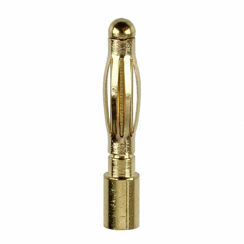 2mm Inner Dia Male Banana Plug Bullet Connector Replacement 20 Pcs L9G4
