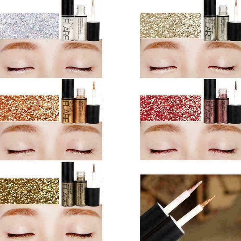 10pcs/set Glitter Eyeshadow Waterproof Liquid Eyeliner Lasting Waterproof L Z8Z5