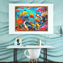 5D DIY Full Drill Diamond Painting Cross Stitch Embroidery Kit (Fish07)
