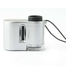 Mini Lens 60X Pocket Magnifier Microscope With Led Ultraviolet Light Jewelr C3E3