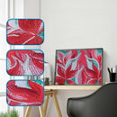 Special Shaped Diamond Painting Colorful Flowers Pattern Cross Stitch 5D Di