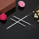 3pcs Nylon Thread Threader Sweater Crochet Needle Knitting Pulling Tools