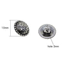 30pcs Floral Shank Buttons Round Sewing Buttons DIY Handmade Scrapbook