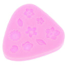 Cartoon Flower & Leaf Silicone Fondant Soap Cake Mold Cupcake Baking Tool Mo Nw