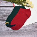 Women Ten color woven lable Comfortable Cotton Sock Slippers Short Ankle SocJ Kw