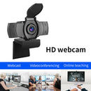 1080P Full HD Webcam USB Web Camera with Mic Privacy Cover for Online Class