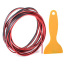 5M Auto Car Flexible Interior Moulding Trim Decorative Thread Strip Deco Red DIY