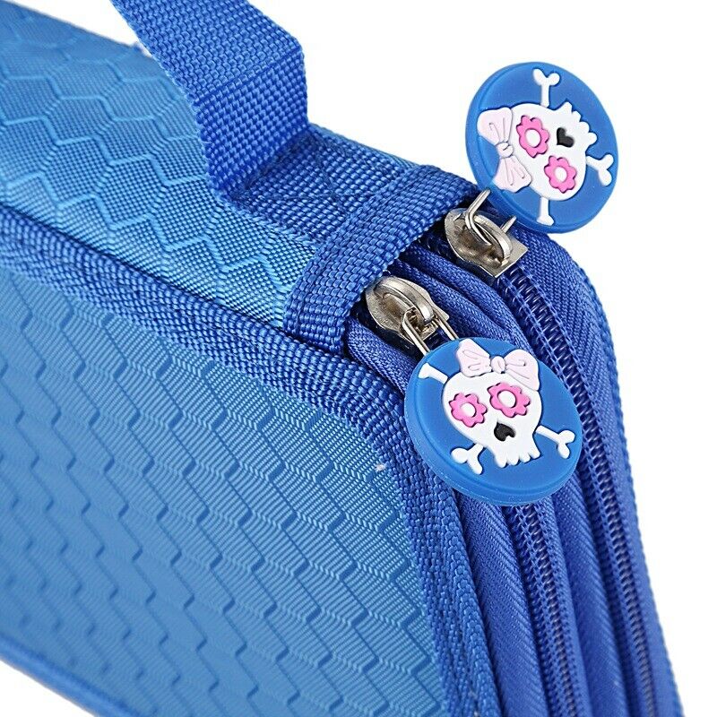 High Capacity Holder Stationary Pencil Case Pen Box Storage Bag New, 2 Laye U7U5