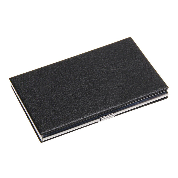 Modern Leather Inner Velvet Pocket Business Name Credit ID Card Holder #gib