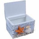 Mini Sea Wooden Pirate Treasure Jewellery Storage Chest Craft Box Case Orga