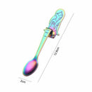 4 pcs Stainless Steel Dessert Spoons,Mermaid Spoon Hanging Coffee Spoon Tea