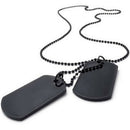 Jewelry Mens Women's Necklace, 2 Tag Style Dog Tag 68 cm Pendant with Chain,U3Y7