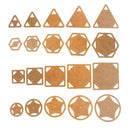 5pcs Assorted Hexagon Acrylic Quilting Templates Ruler for Patchwork Tool