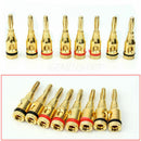 8 X Musical Audio Speaker Cable Wire Connector 4mm Banana Plugã€LJGT