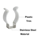 T8 U Clips Holder Bracket for 8Ft Led Light Bulbs Lamp Support Lampholder P S9V7