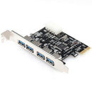 4 Port Usb 3.0 Pci-E Expansion Card Pci Express Pcie Usb 3.0 Hub Adapter 4-PC3D2