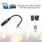 0.2m 90 Degree 3.5mm 1/8 Inch Trs Male To XLR 3pin Female Audio Cable Micro