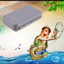 Mini Portable Fishing Tackle Box Waterproof ABS Plastic Foam Fly Fishing Lu P4P7