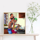 Art Happiness Family Kit DIY 5D Diamond Painting Full Round Drill Picture