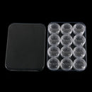 1Pc Storage Case With12 Small Boxs Nail Art Clear Empty Plastic Storage Case  â„–[