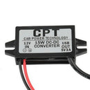 Dc Converter Module 12V To 5V 3A 15W Usb Output Power Adapter Q9