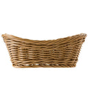 Oval Wicker Woven Basket Bread Basket Serving Basket, 11 Inch Storage Baske V9B8