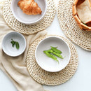 Corn Straw Braided Dining Table Mats Extra Thick Coasters Mat Natural Handm