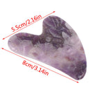 Face Body SPA Amethyst stone Board Gua Sha Body Relaxing Scraping MassageS Ew
