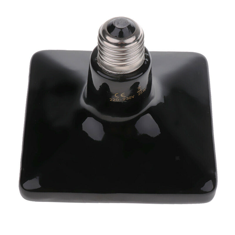 E27 25W 220-230V CERAMIC HEAT EMITTER BROODER INFRARED LAMP BULB REPTILE PET